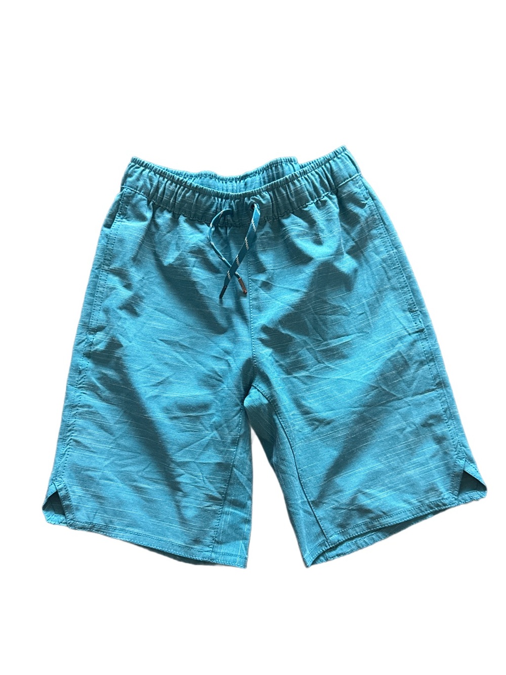 Hanna Andersson Teal Blue Kids Drawstring Shorts 10 NWOT